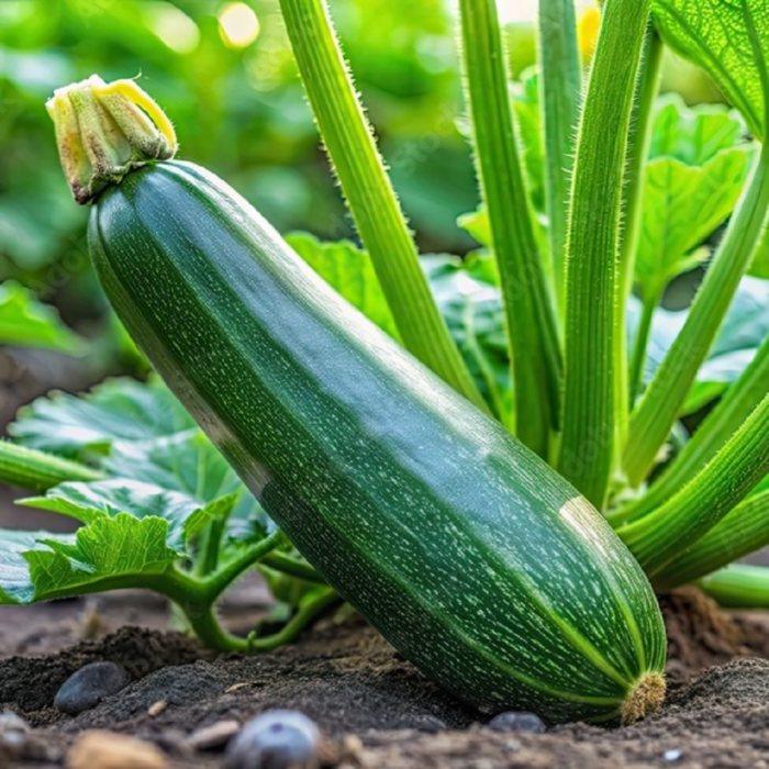 Exotix Green Long Zucchini Squash Cucurbita Vegetable Seeds Pack Of 10 | Organic | for Planting in Home Kitchen Terrace Balcony Gardening