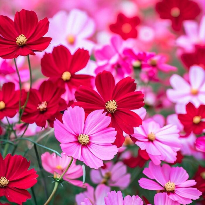 Cosmos Sensation Multicolor Flower Seeds Pack Of 30 | Indoor And Outdoor | for Planting in Home Kitchen Terrace Balcony Gardening